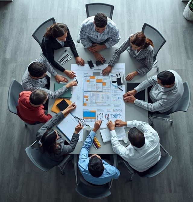 F Cube Events - Hospitality and Tech Illustration